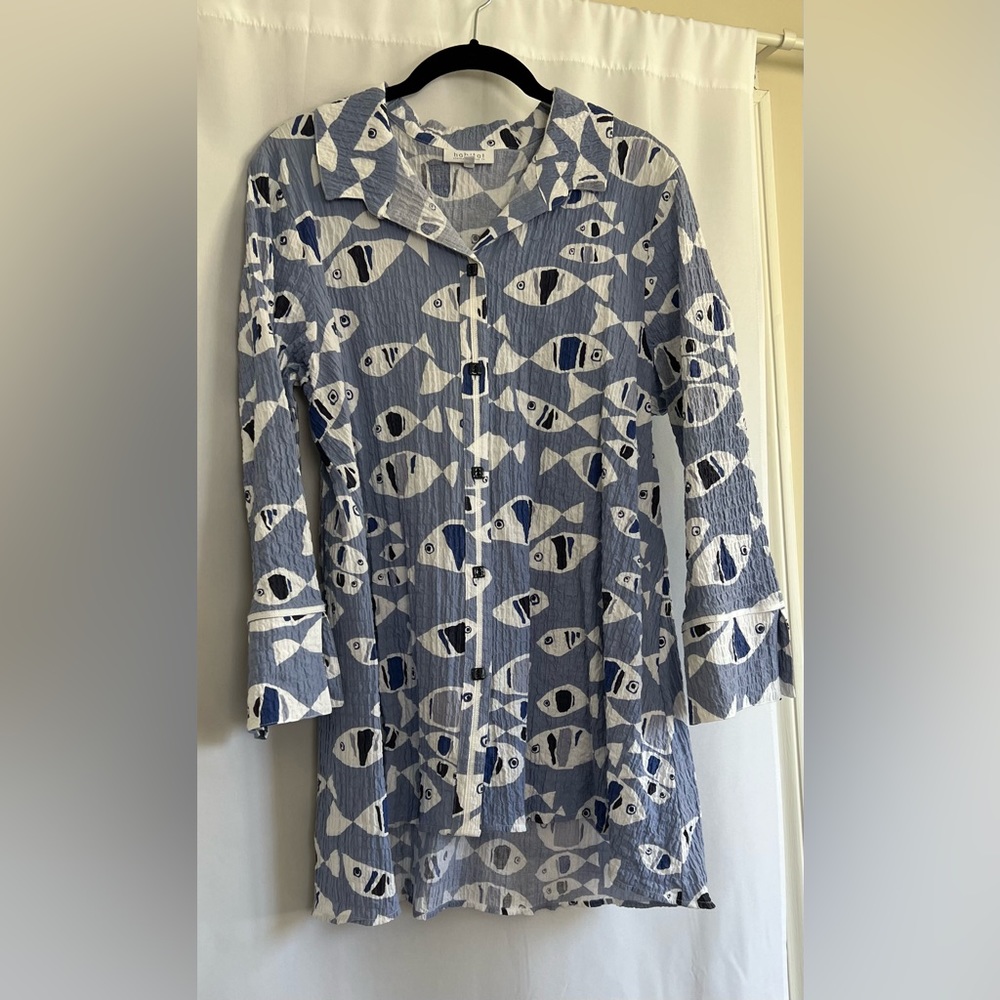 Summer Tunic Top, long sleeve, Habitat.